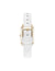 Anne Klein  Consider It Rectangular Case Leather Watch