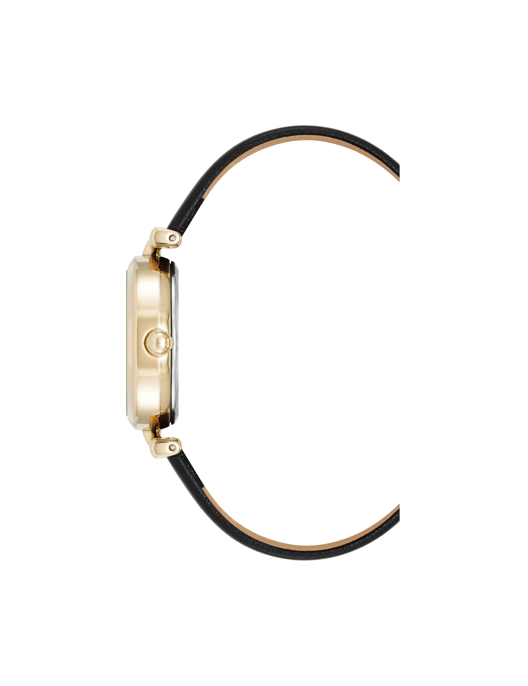 Anne Klein  Consider It Oval Case Leather Watch