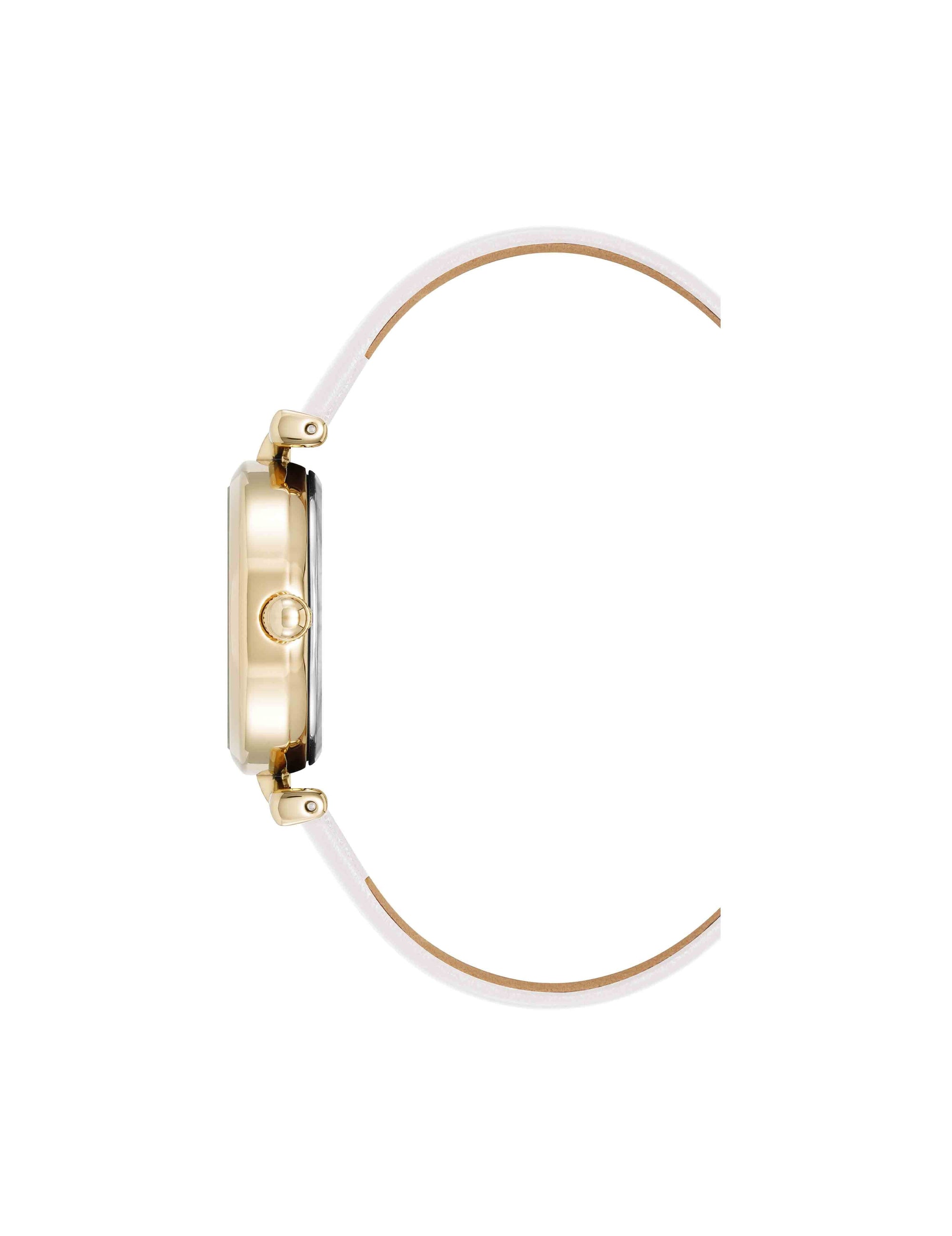 Anne Klein  Consider It Oval Case Leather Watch
