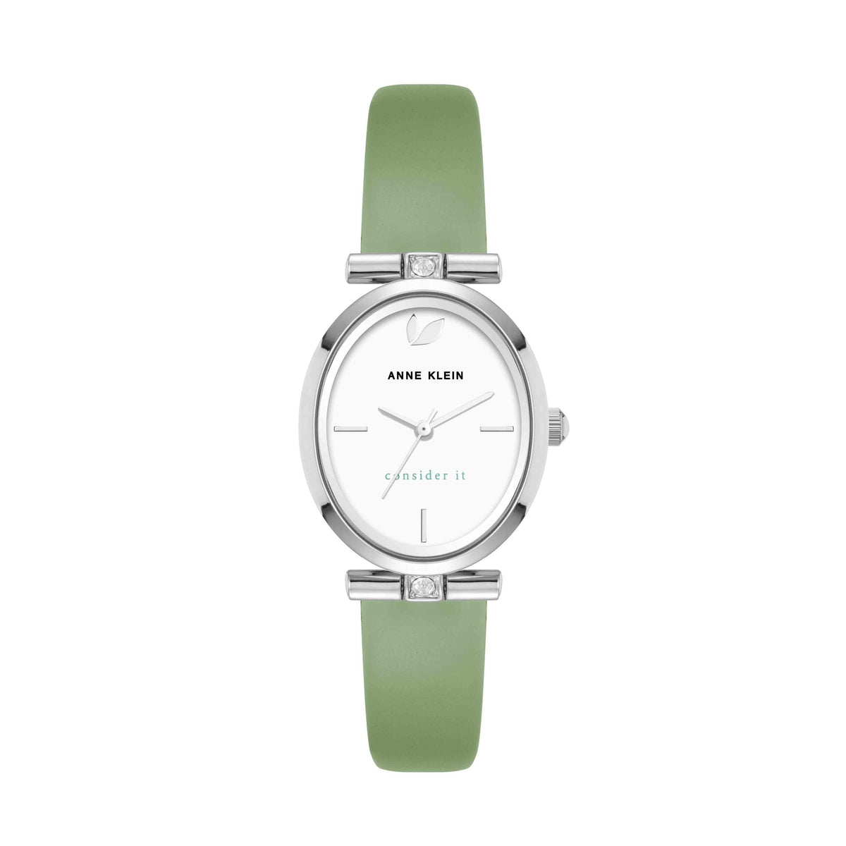 ✔️Anne Klein Teal Leather Watch Octagonal Shaped Leather Strap Watch | Anne Klein main image 4