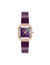 Anne Klein Red/Rose Gold-Tone Premium Crystal Square Bangle Watch