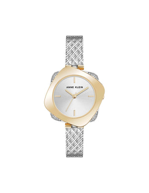 Anne Klein Two-Tone Elegant Hidden Crystal Watch