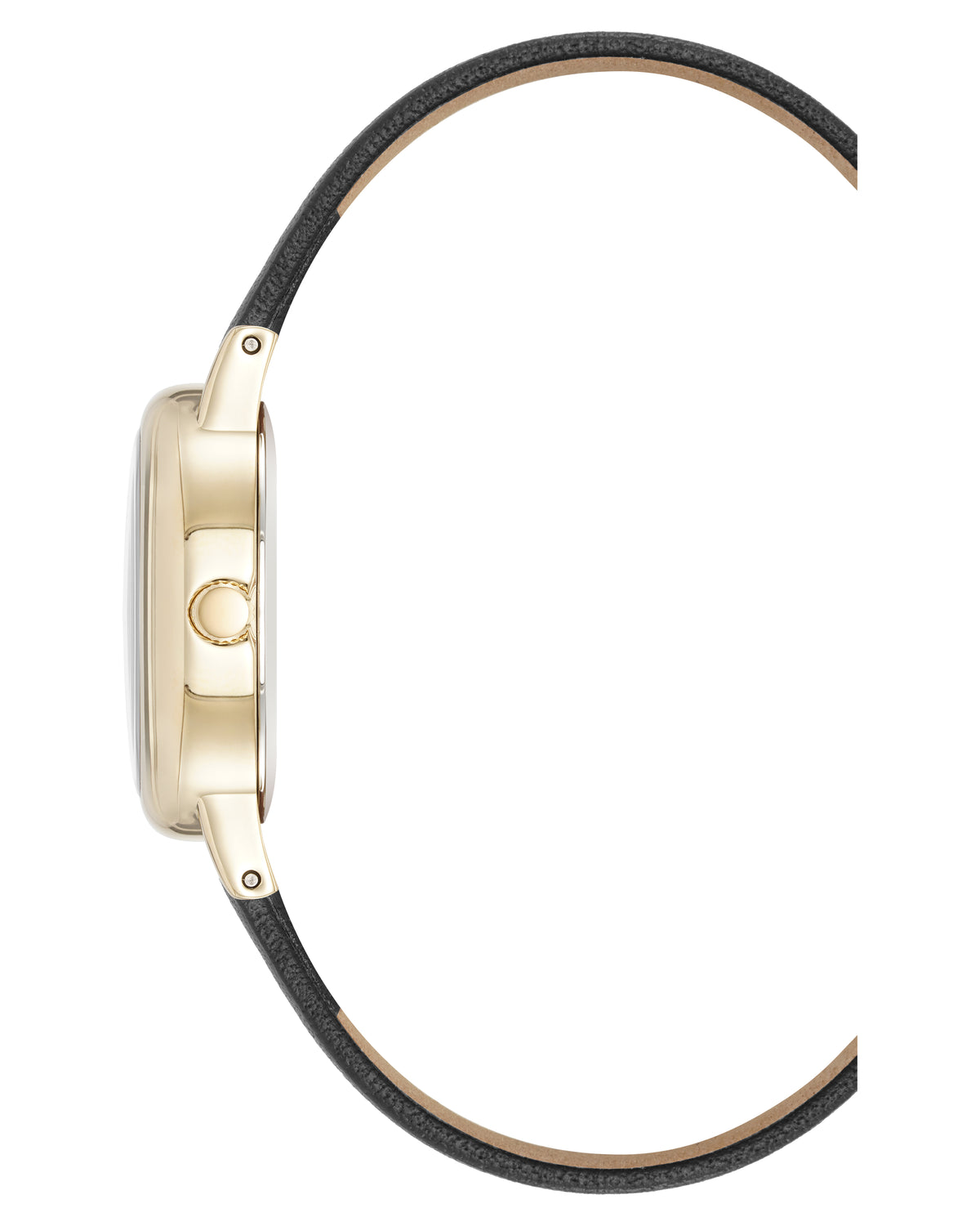 Oval Leather Strap Watch