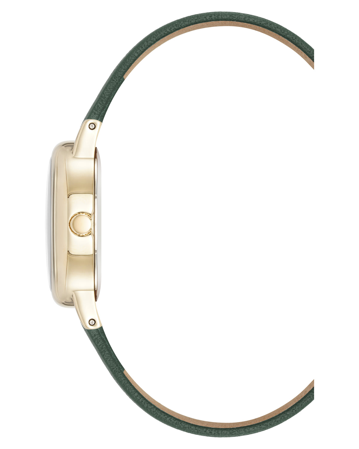 Oval Leather Strap Watch