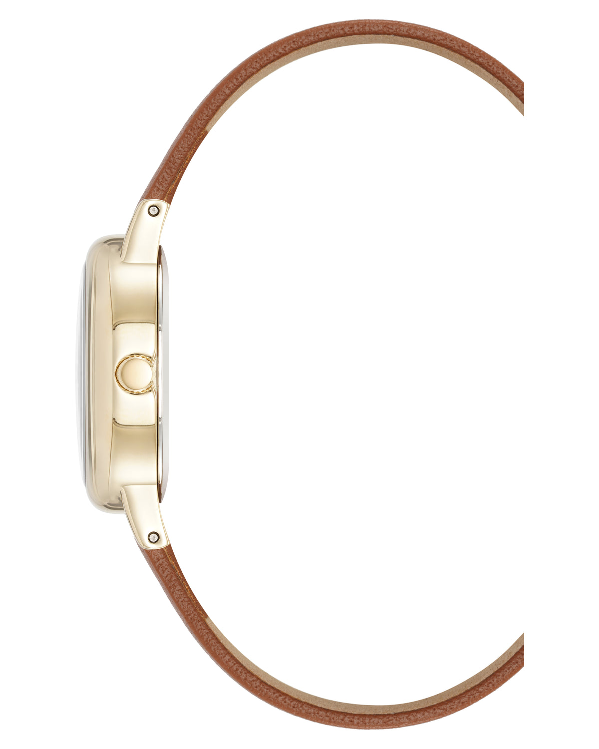 Oval Leather Strap Watch