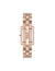 Anne Klein  Premium Crystal Accented Grooved Link Bracelet Watch