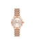 Anne Klein Rose Gold-Tone Iconic Round Roman Numeral Bezel Watch