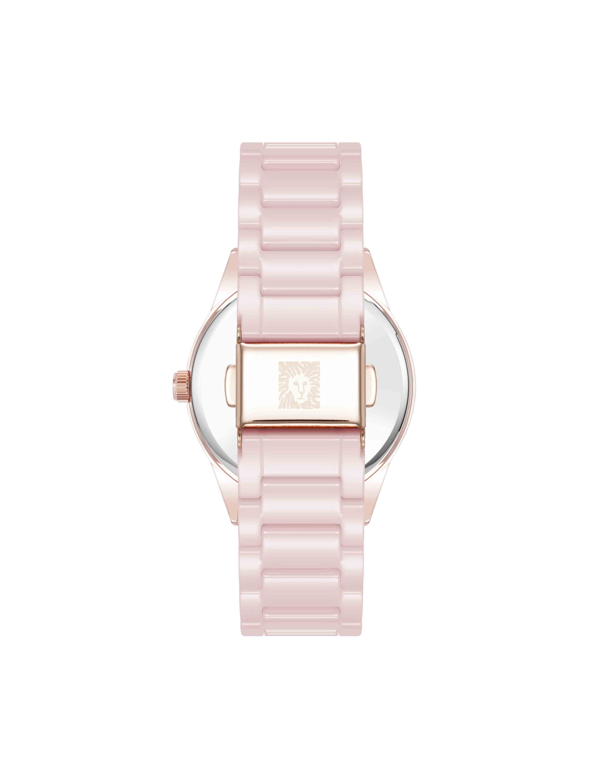 Anne Klein  Ceramic Bracelet Floral Dial Watch