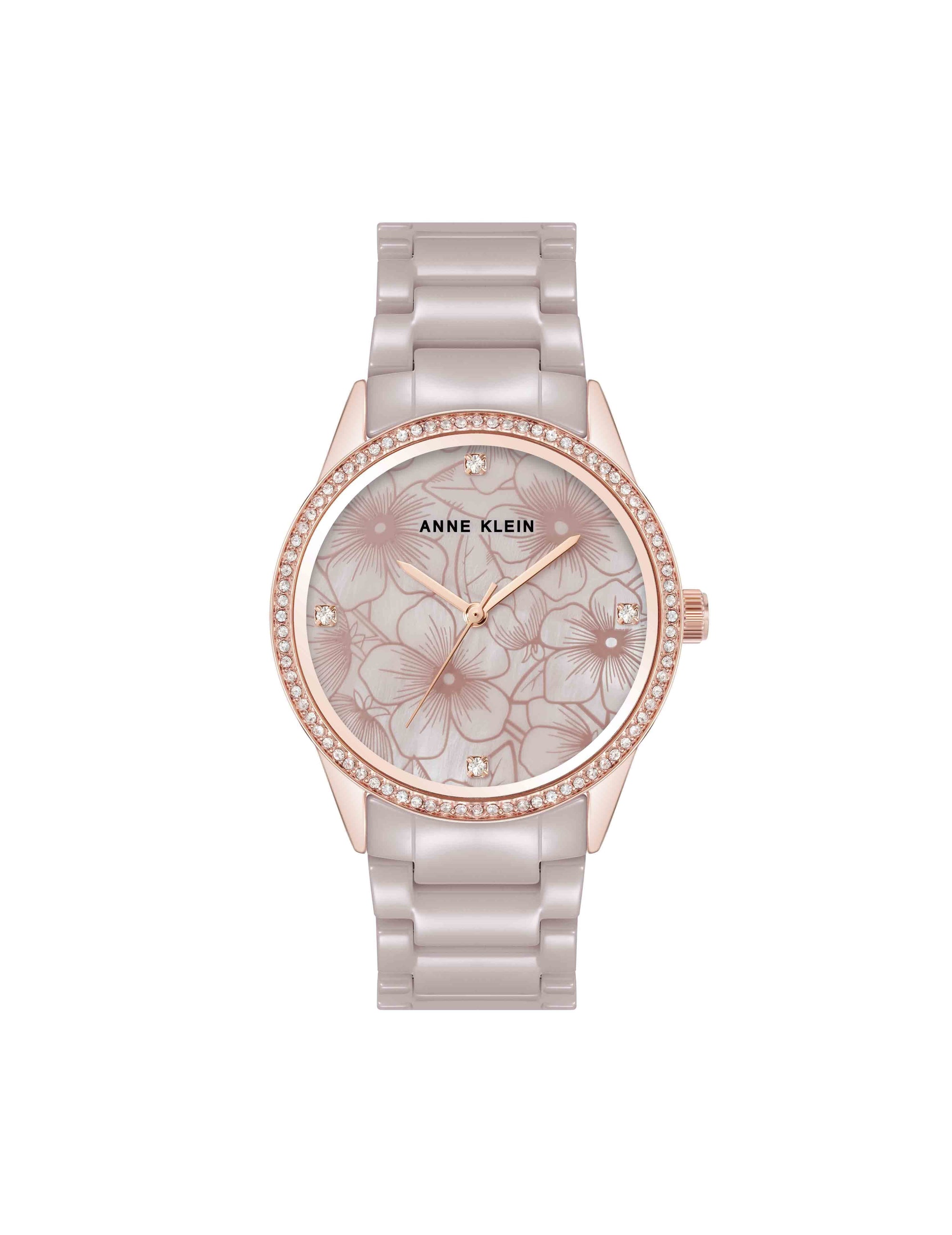 Ladies Watches Anne Klein Watch White And Rose Gold Anne Klein