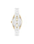 Anne Klein Oval Ceramic Diamond Dial Bracelet Watch