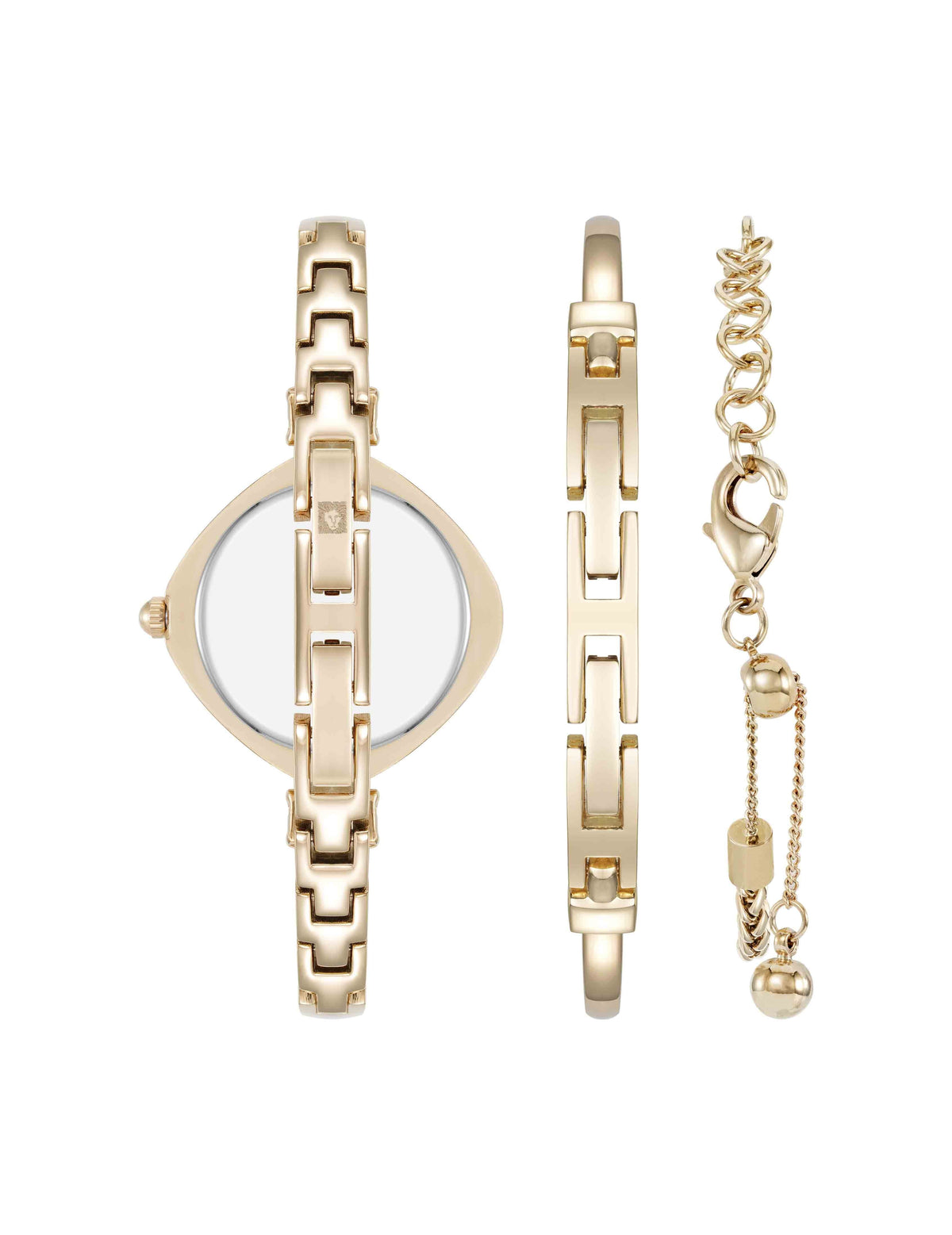 Anne Klein Premium Crystal Accented Bangle Watch Set