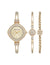 Anne Klein Premium Crystal Accented Bangle Watch Set