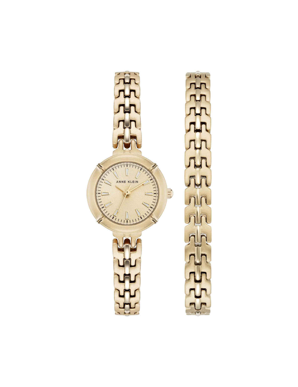 Anne Klein Modern Easy To Read Dial Bracelet Watch Set