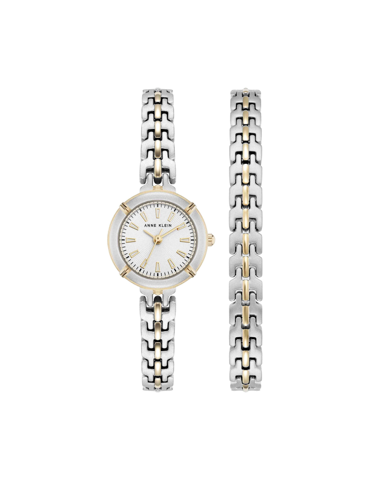 Anne Klein Modern Easy To Read Dial Bracelet Watch Set