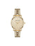 Anne Klein Gold-Tone Signature Round Crystal Accented Dial Watch