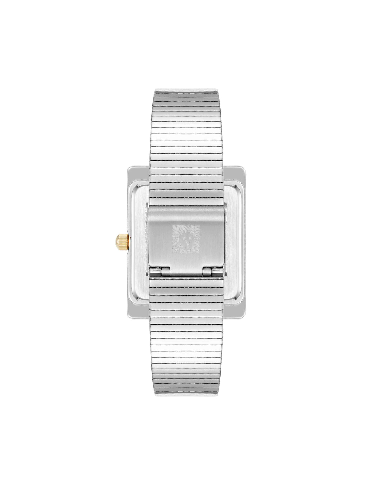 Anne Klein Modern Rectangular Stainless Steel Bracelet Watch