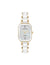 Anne Klein White/Gold-Tone Octagonal Shaped Ceramic Bracelet Watch