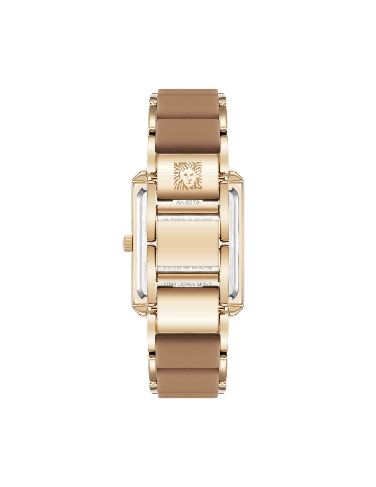 Anne Klein Rectangular Silicone Bracelet Watch