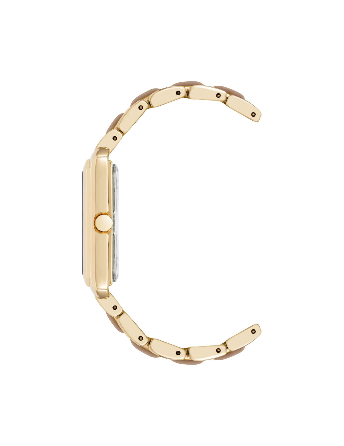 Anne Klein Rectangular Silicone Bracelet Watch