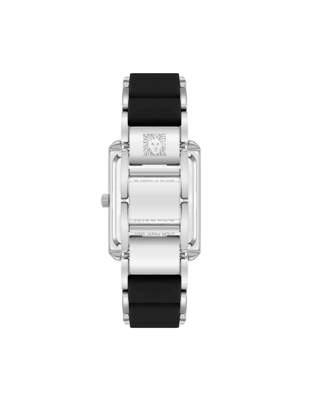 Anne Klein Rectangular Silicone Bracelet Watch