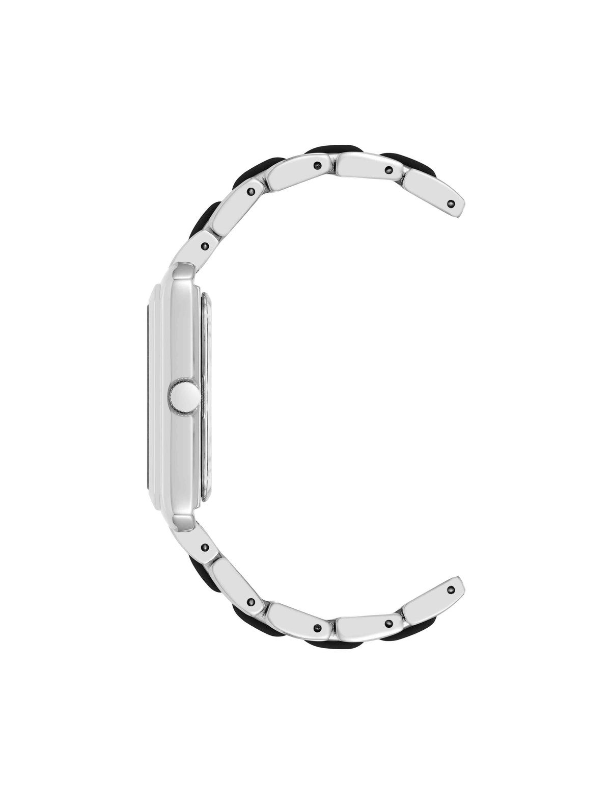 Anne Klein Rectangular Silicone Bracelet Watch