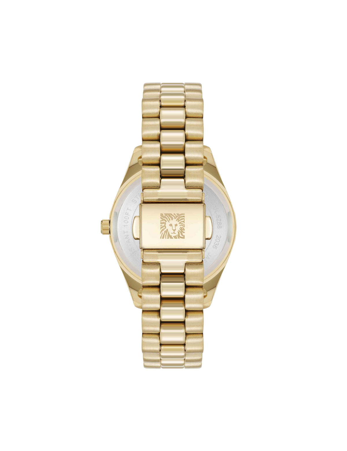 Anne Klein Stainless Steel Floral Dial Watch