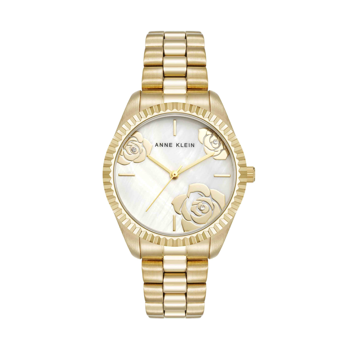 Stainless Steel Floral Dial Watch | Anne Klein display picture 2