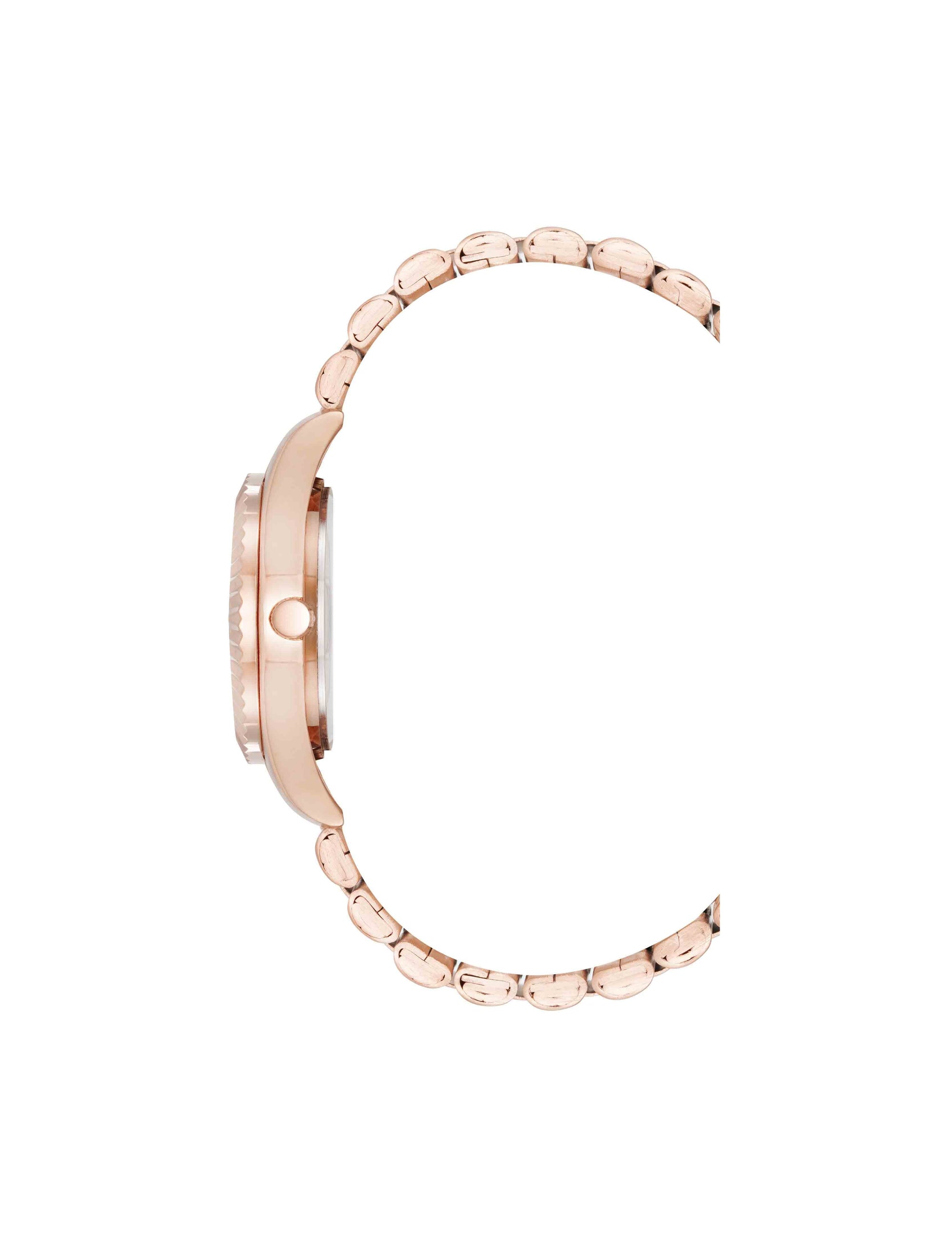 Anne Klein Stainless Steel Floral Dial Watch