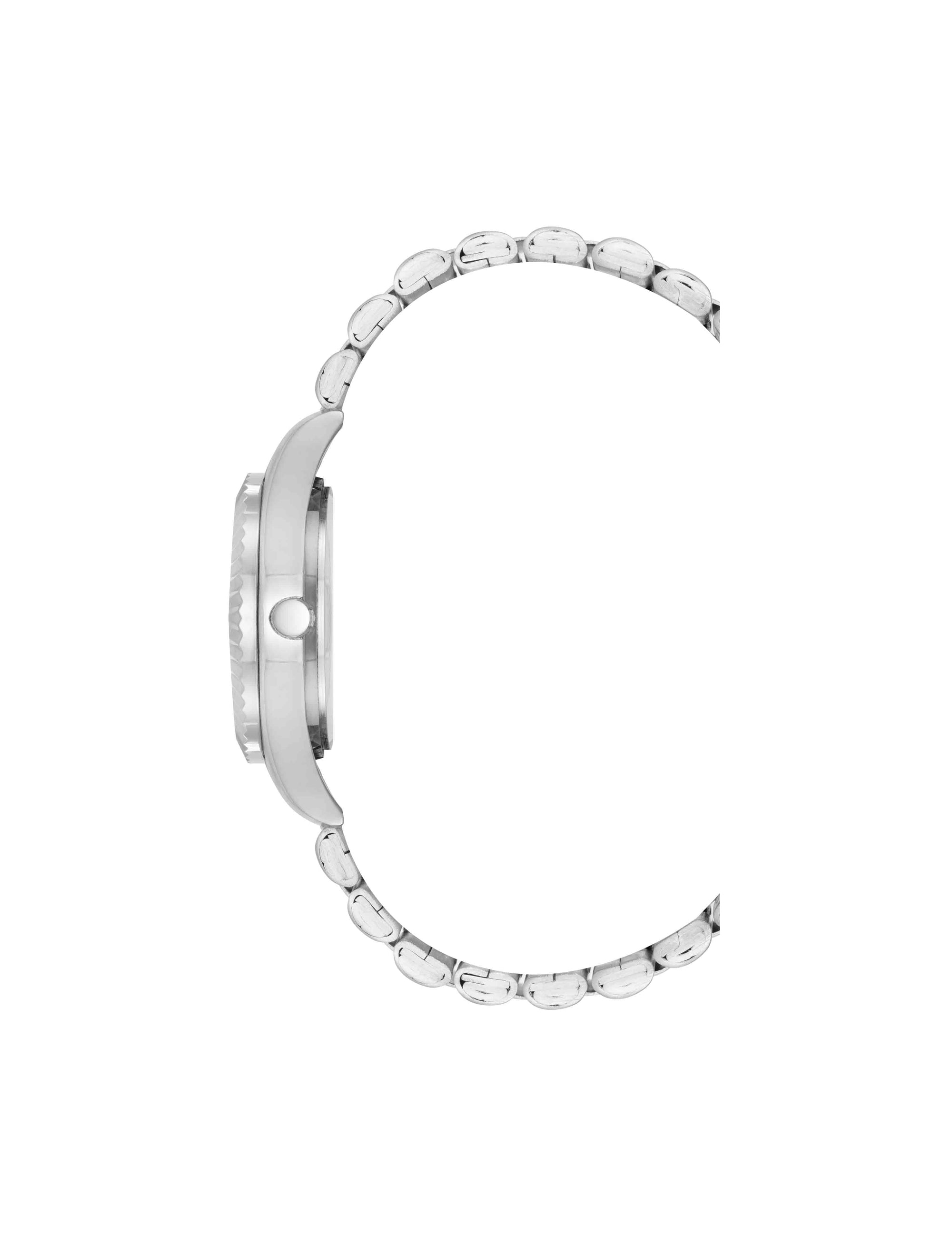 Anne Klein Stainless Steel Floral Dial Watch