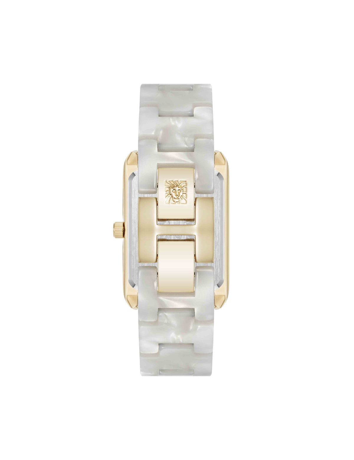 Anne Klein Delicate Rectangular Acetate Link Bracelet Watch