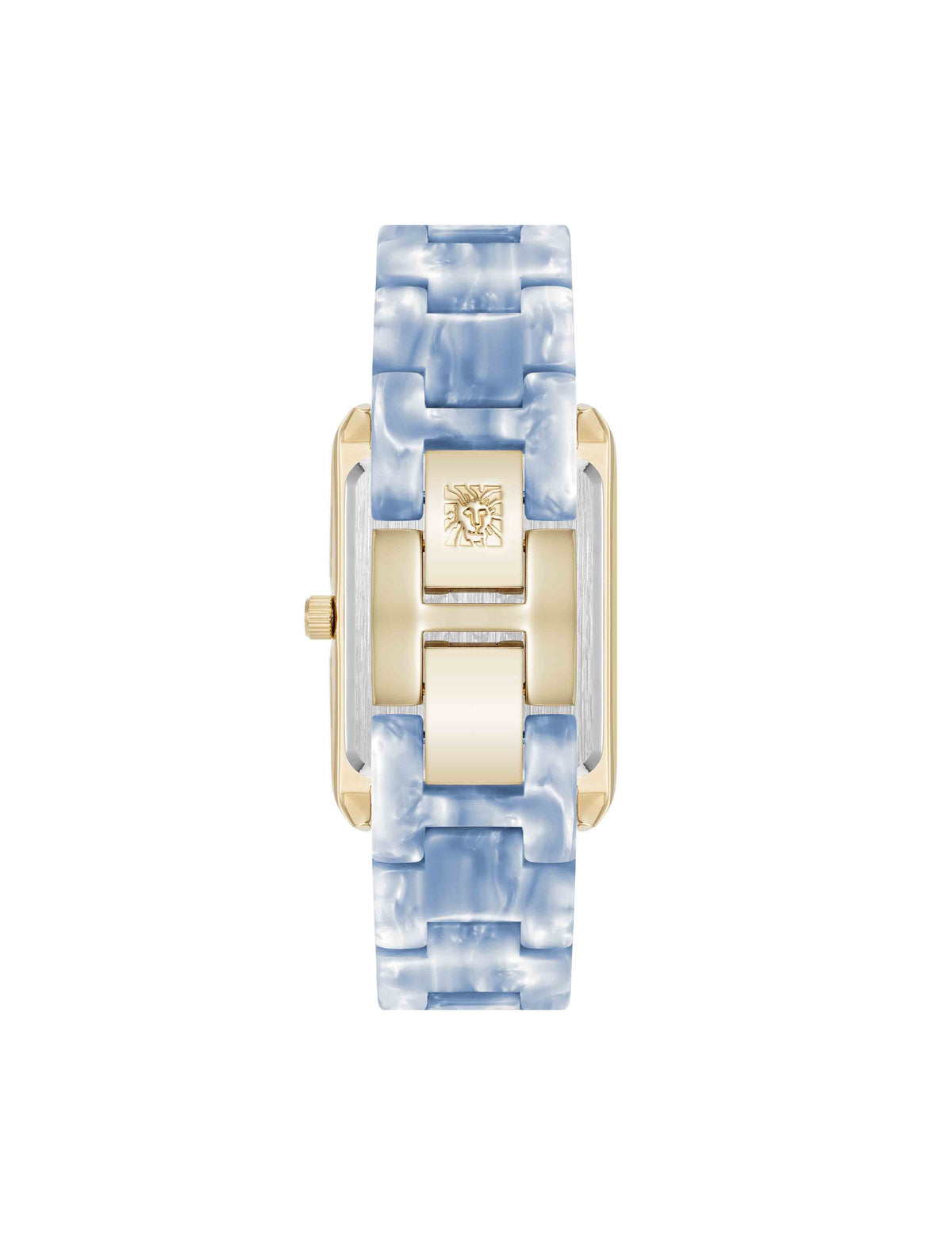 Anne Klein Delicate Rectangular Acetate Link Bracelet Watch