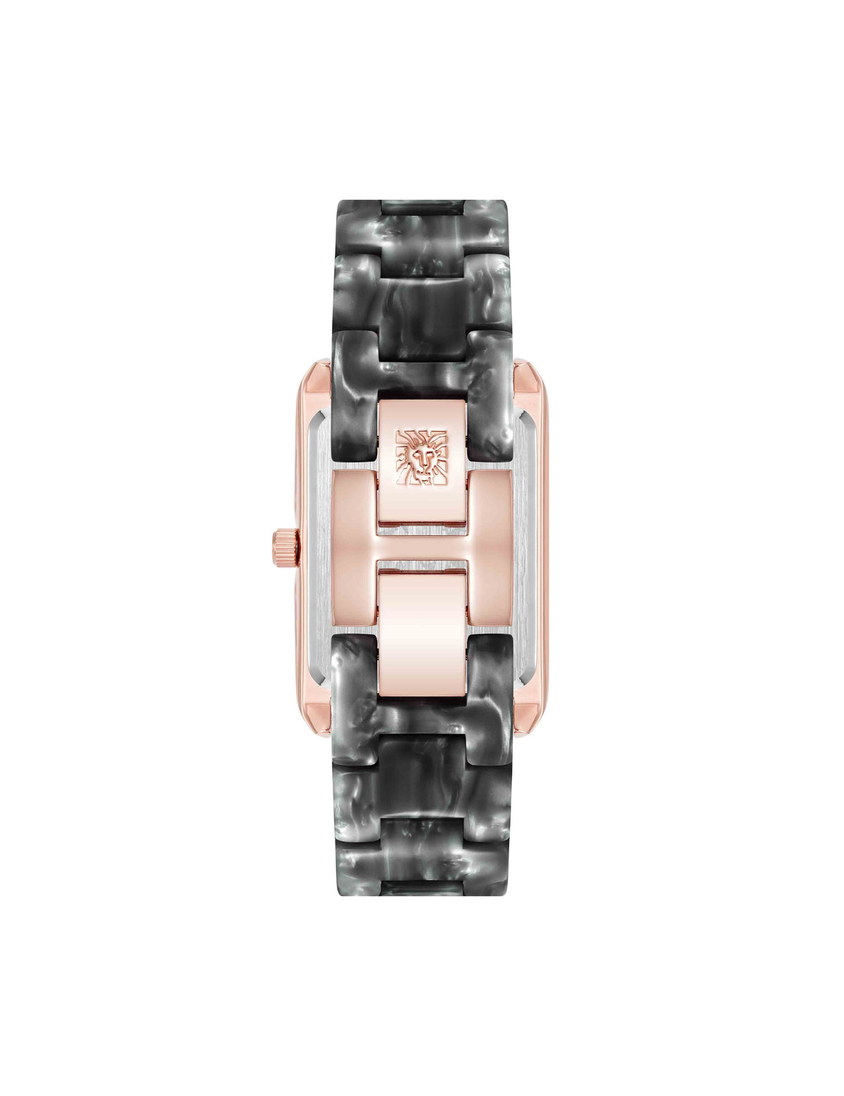 Anne Klein Delicate Rectangular Acetate Link Bracelet Watch