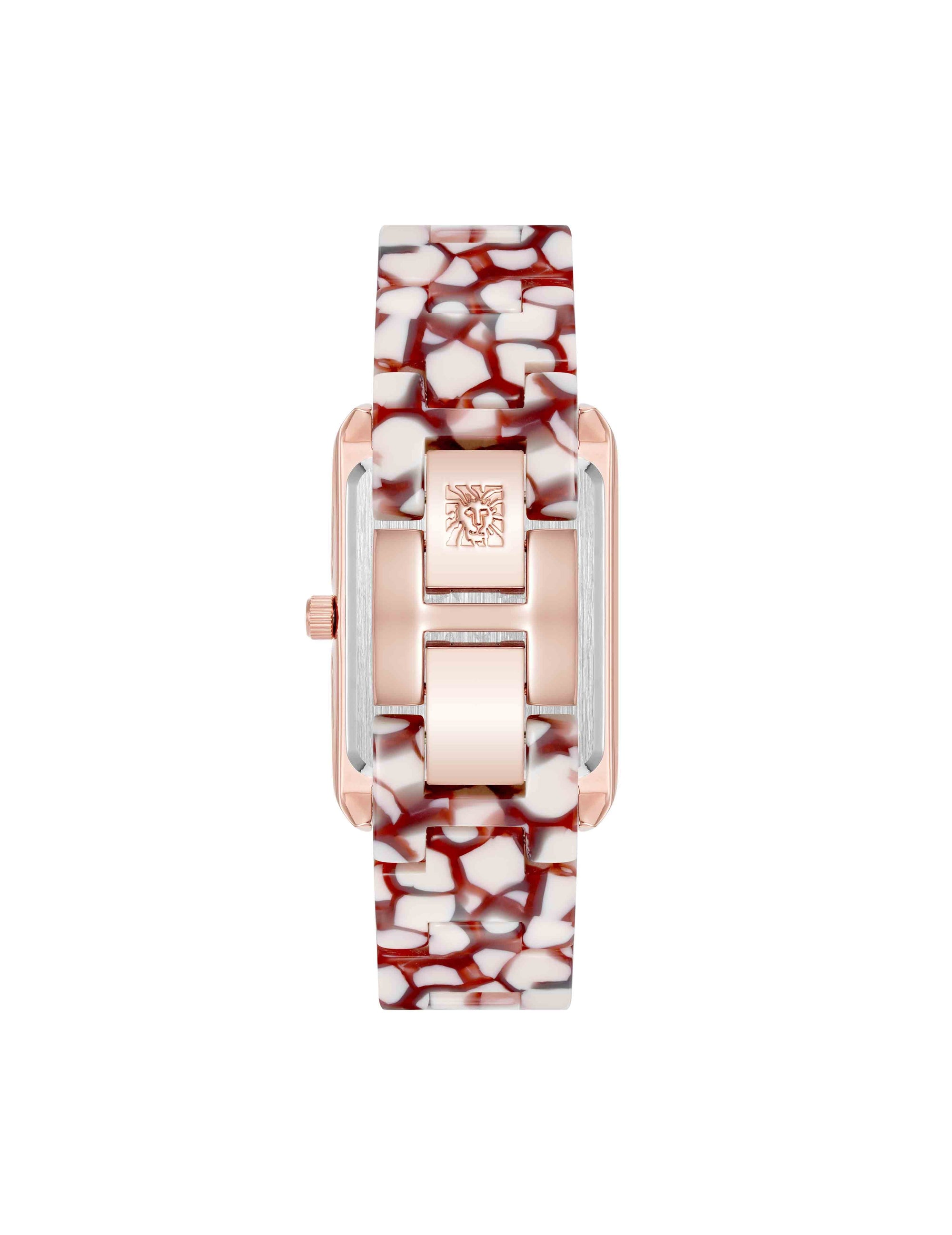 Delicate Rectangular Acetate Link Bracelet Watch Anne Klein