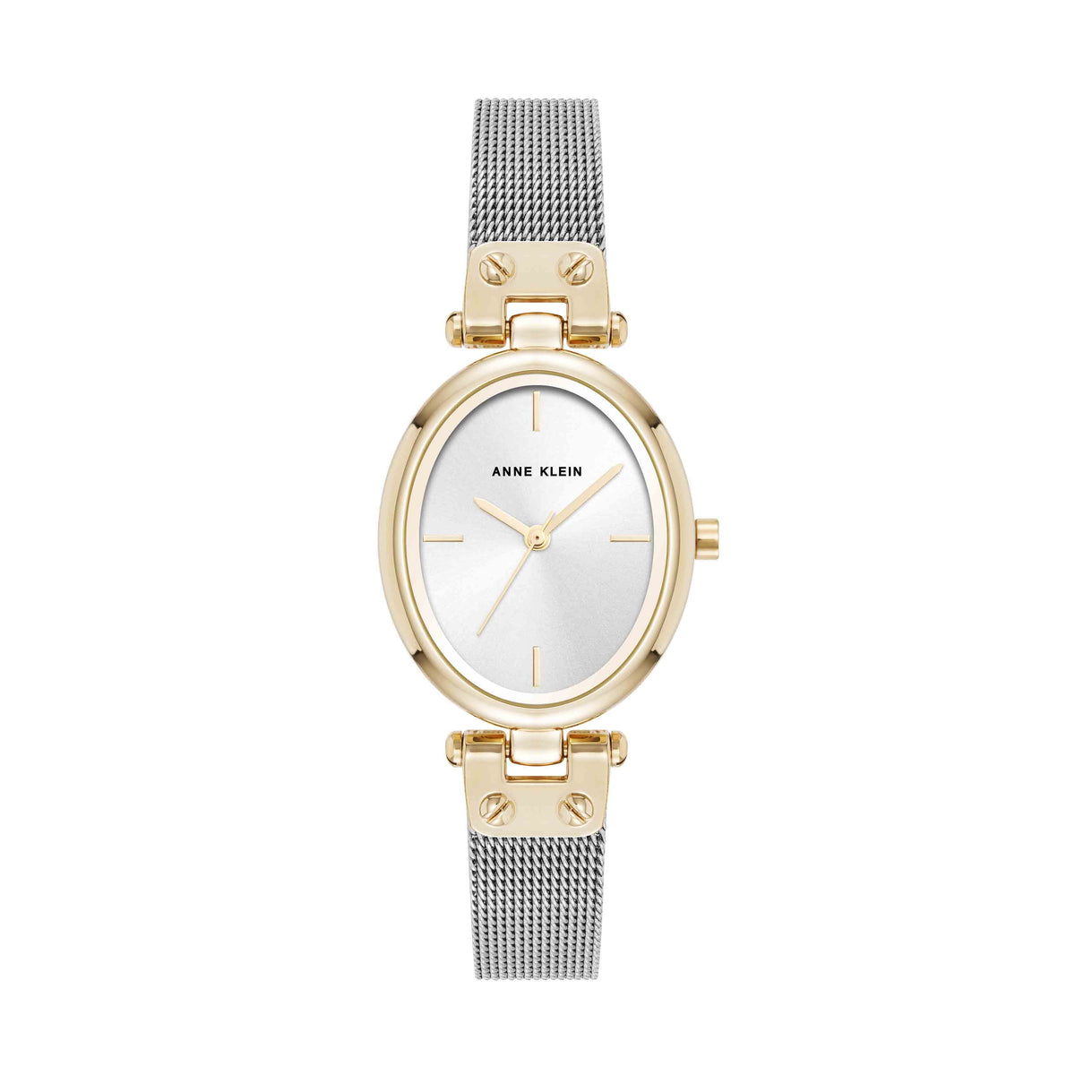 Anne Klein Gold-Tone Square Mesh Bracelet Watch Delicate Rectangular Acetate Link Bracelet Watch | Anne Klein main image 3