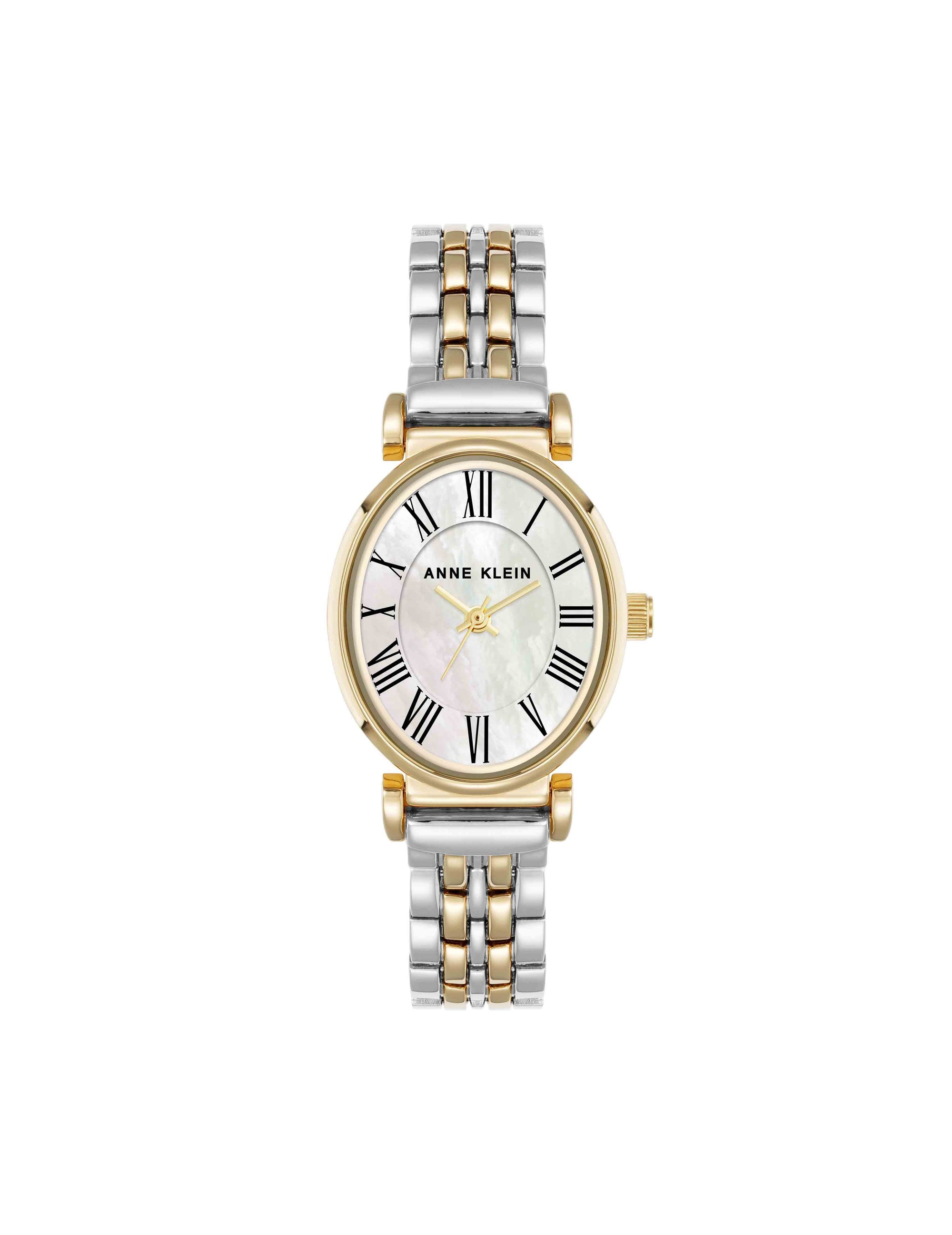 Anne Klein Two-Tone Classic Elegance Oval Watch