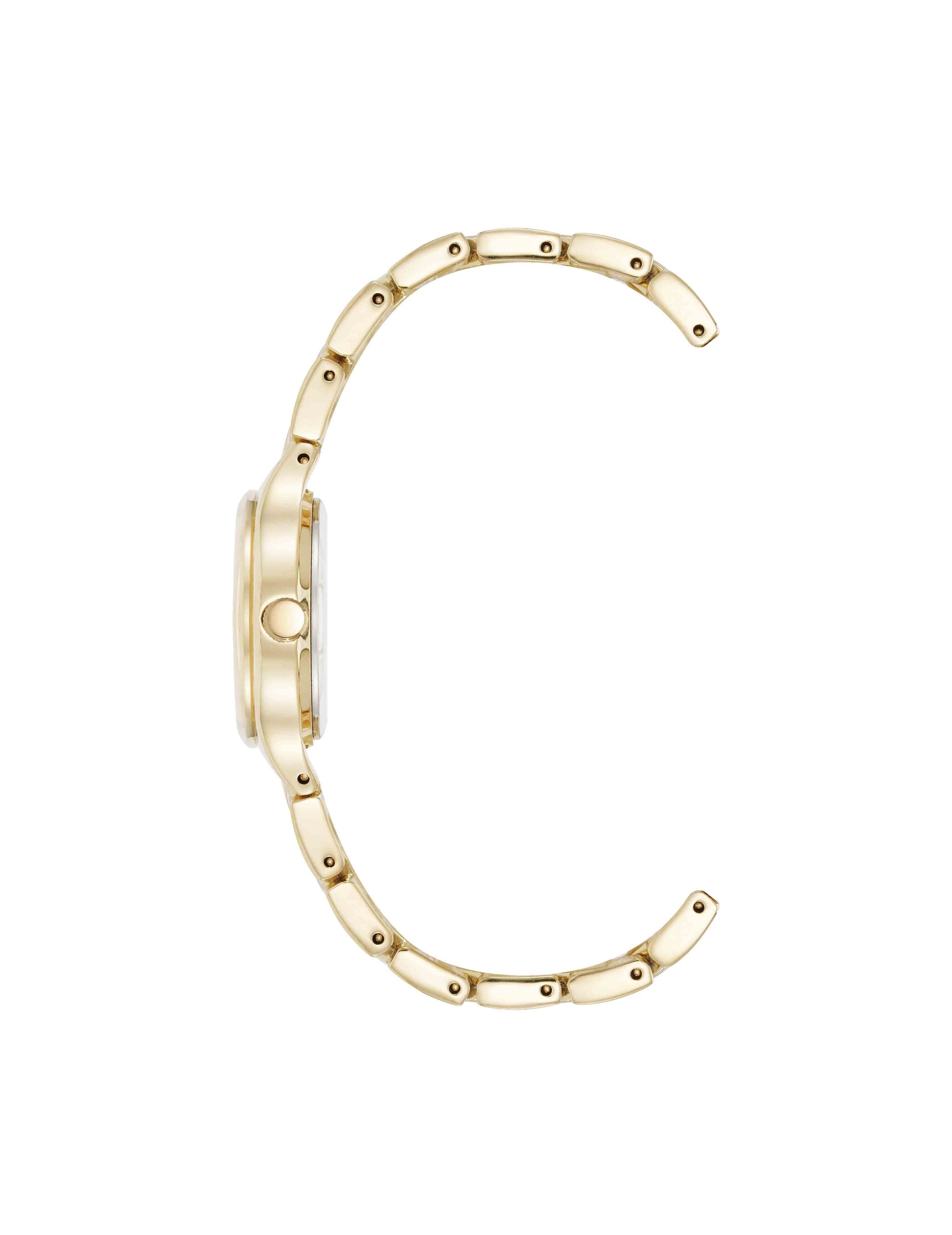 Anne Klein Shell Pattern Link Bracelet Watch