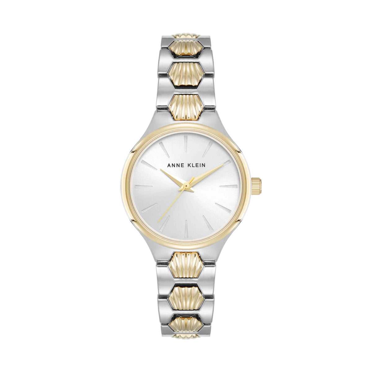 Ann Klein II Women\'s Bracelet Interlocking Link Style Wristwatch Shell Pattern Link Bracelet Watch | Anne Klein main image 2