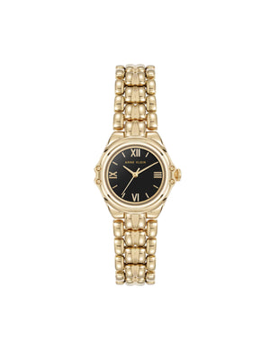 Anne Klein Gold-Tone/Black Modern Classic Watch