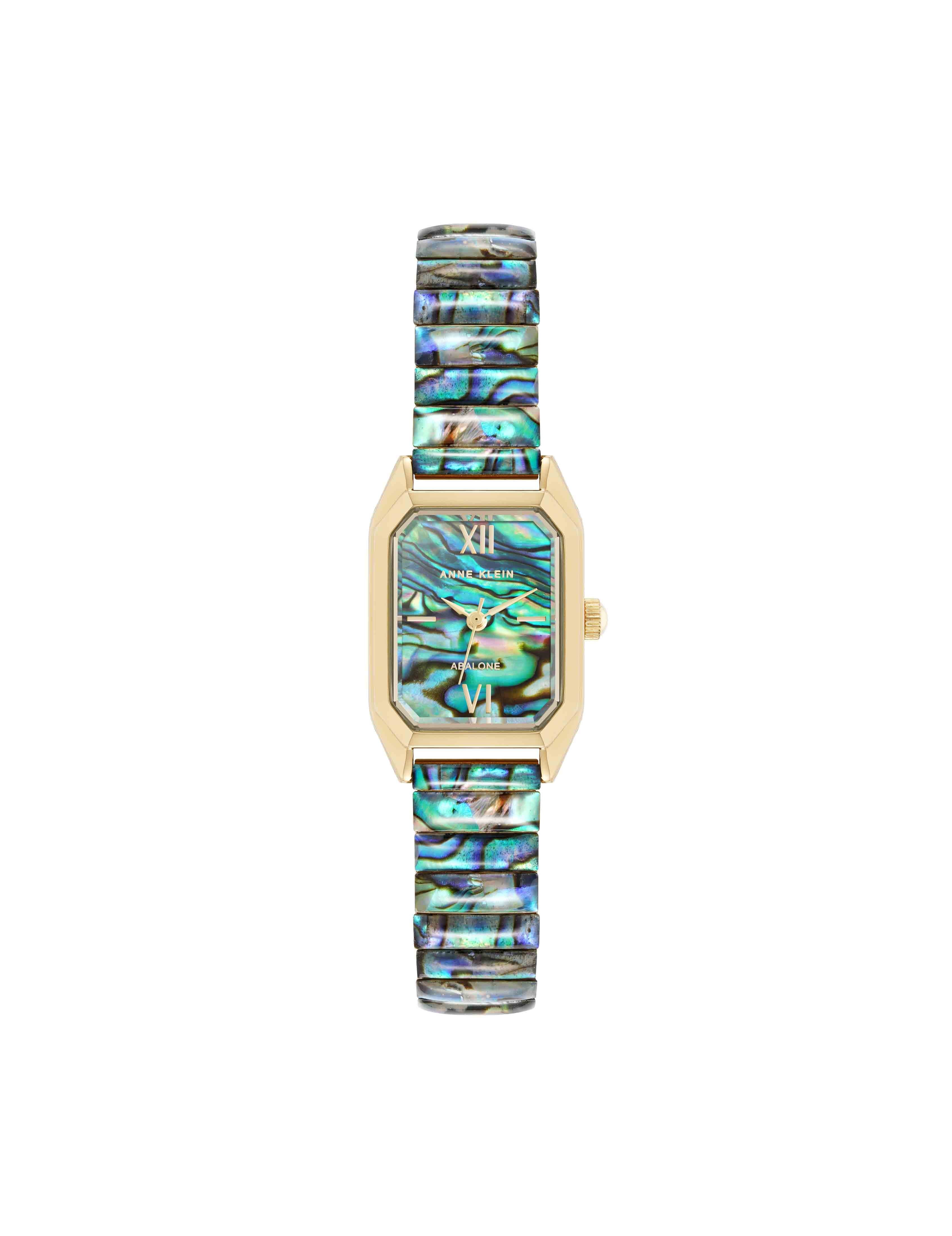 Shell Accented Expansion Band Watch – Anne Klein