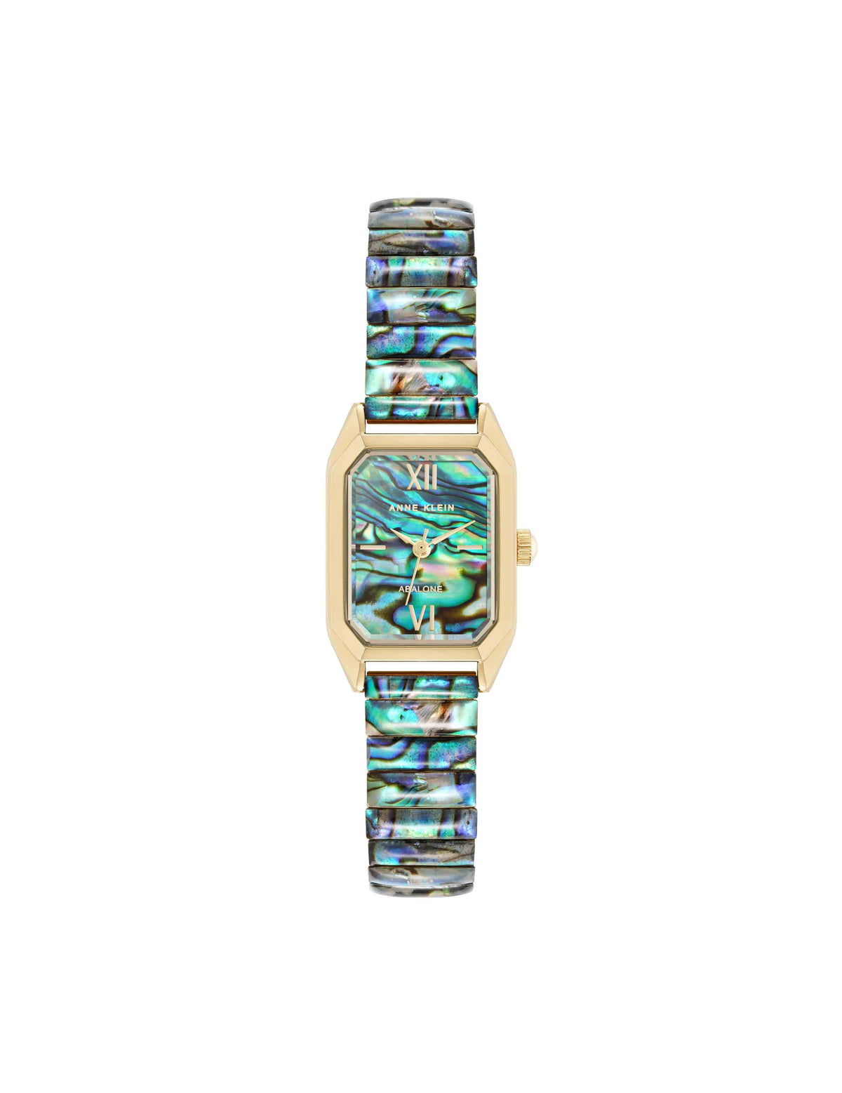 Anne Klein Abalone/Gold-Tone Shell Accented Expansion Band Watch