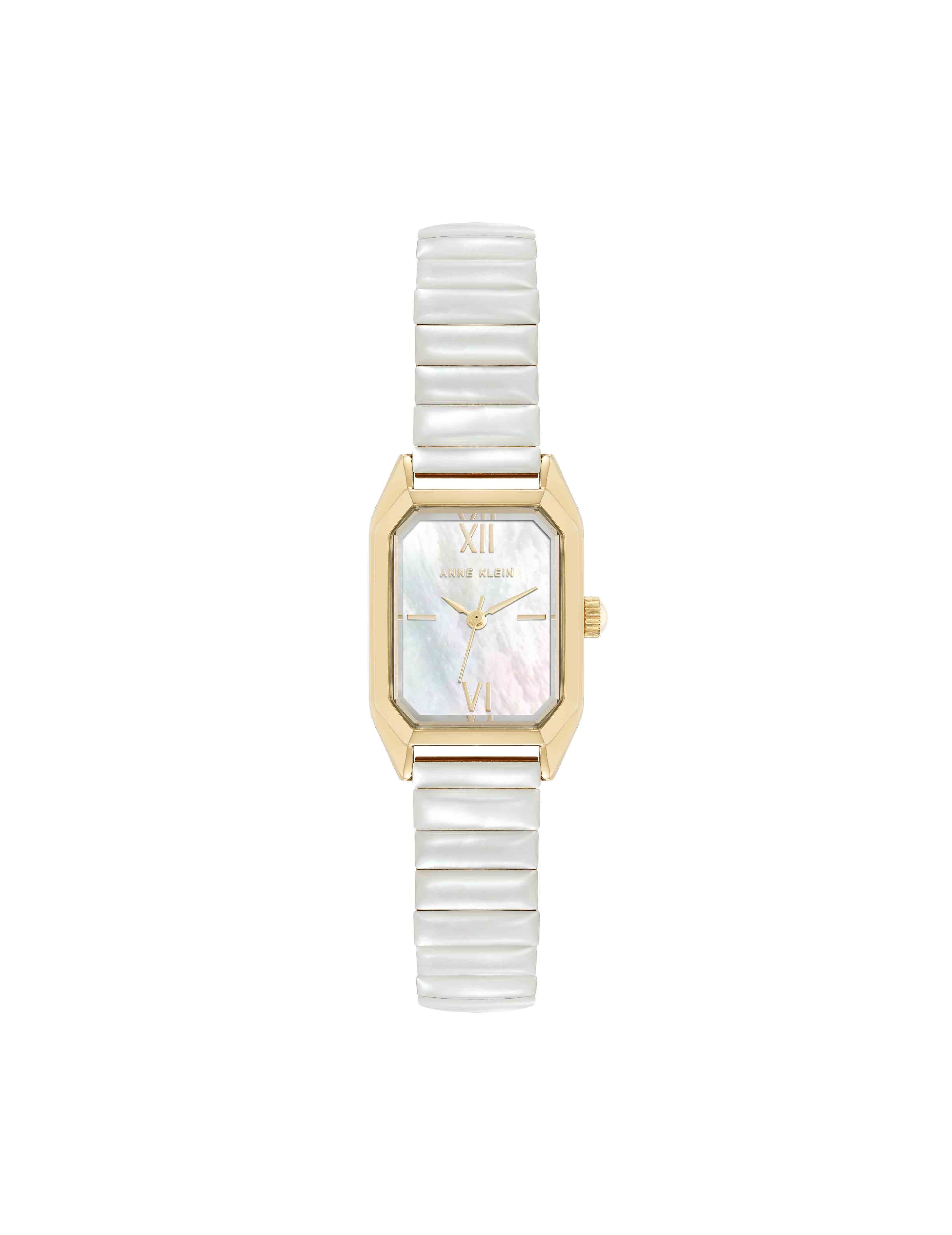 Shell Accented Expansion Band Watch - Anne Klein