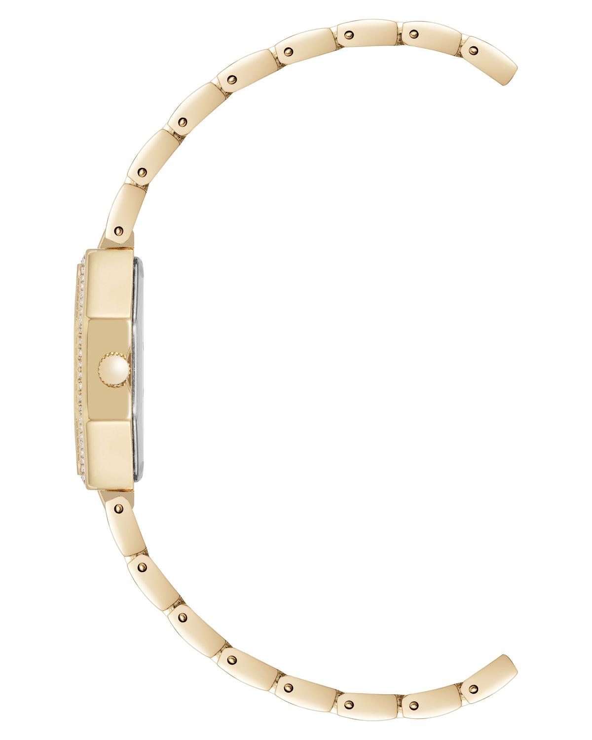Crystal Accented Octagonal Bracelet Watch