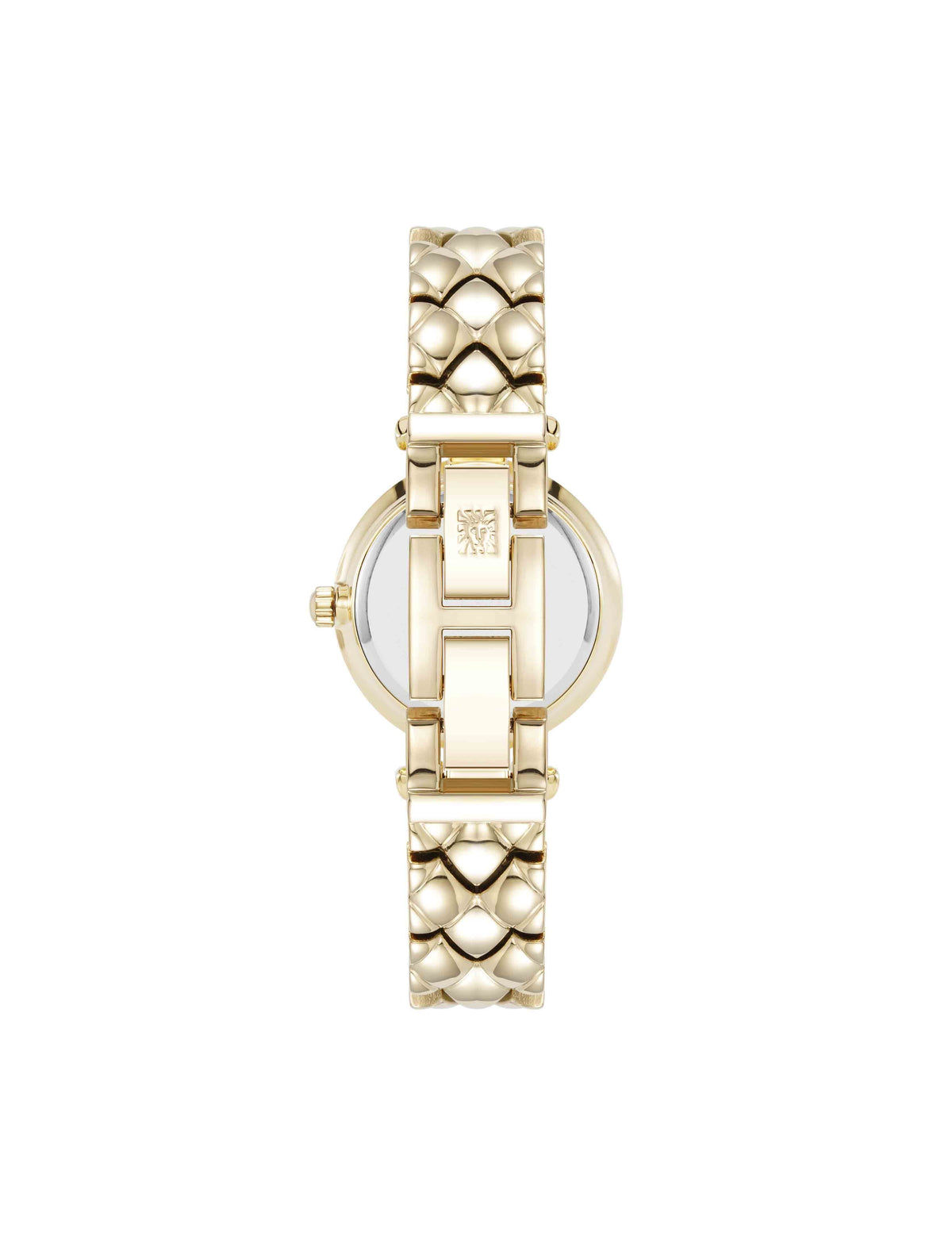 Anne Klein Crystal Accented V-Link Watch