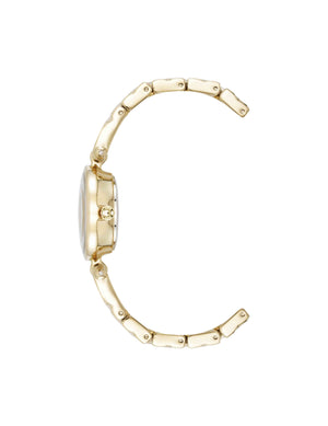 Anne Klein Crystal Accented V-Link Watch