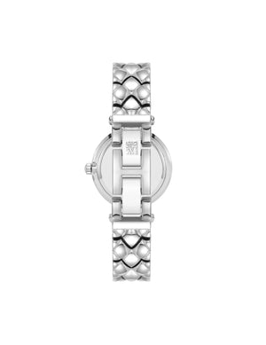 Anne Klein Crystal Accented V-Link Watch