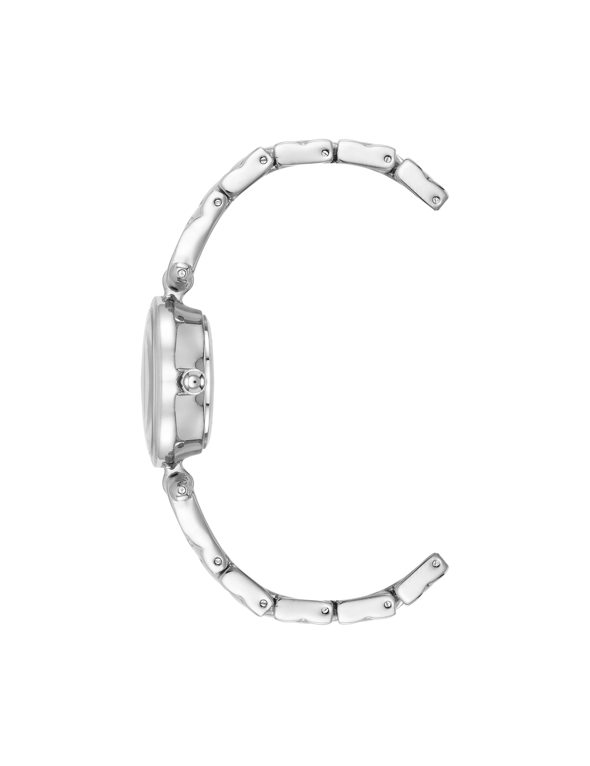 Anne Klein Crystal Accented V-Link Watch