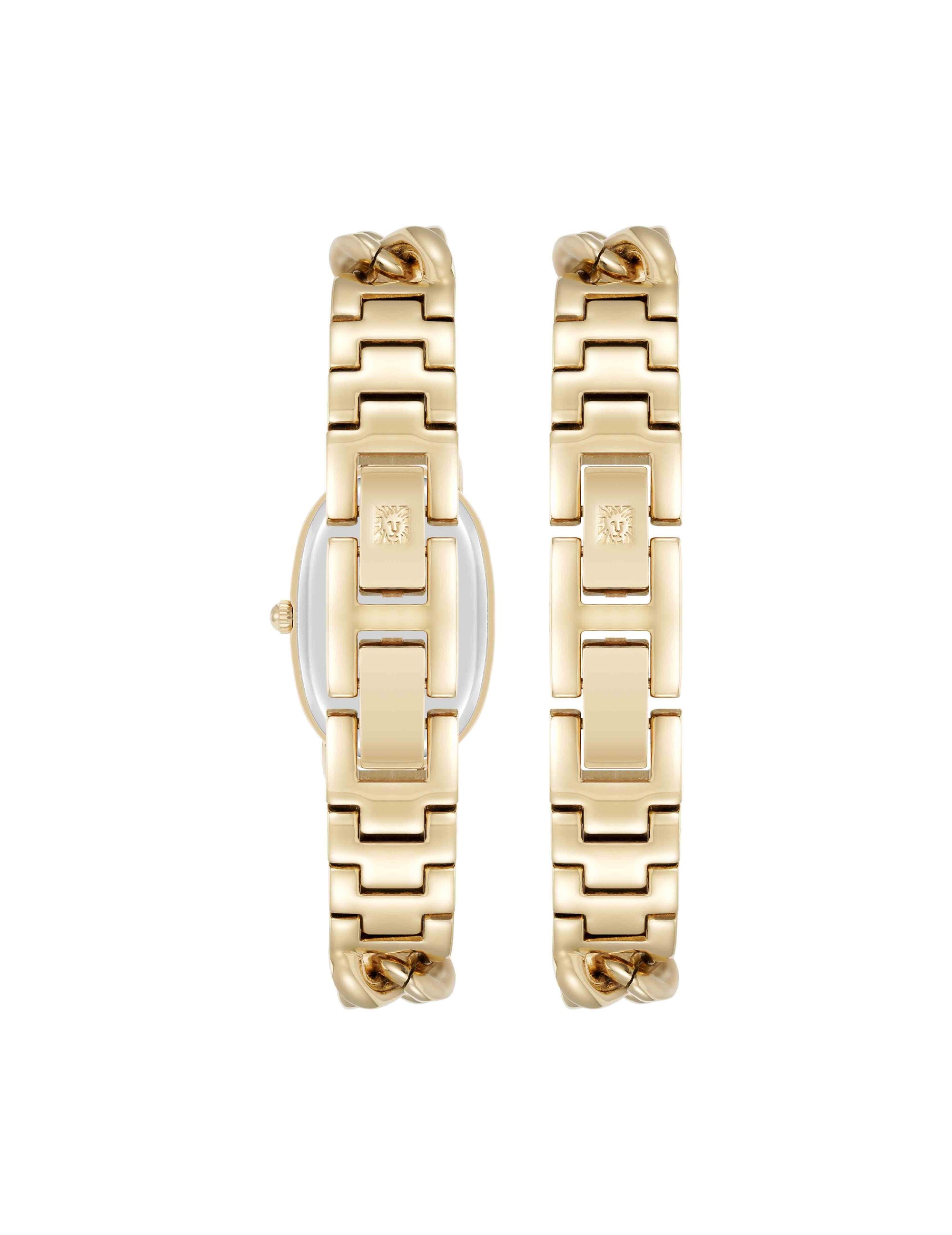Anne Klein Chain Watch and Bracelet Set