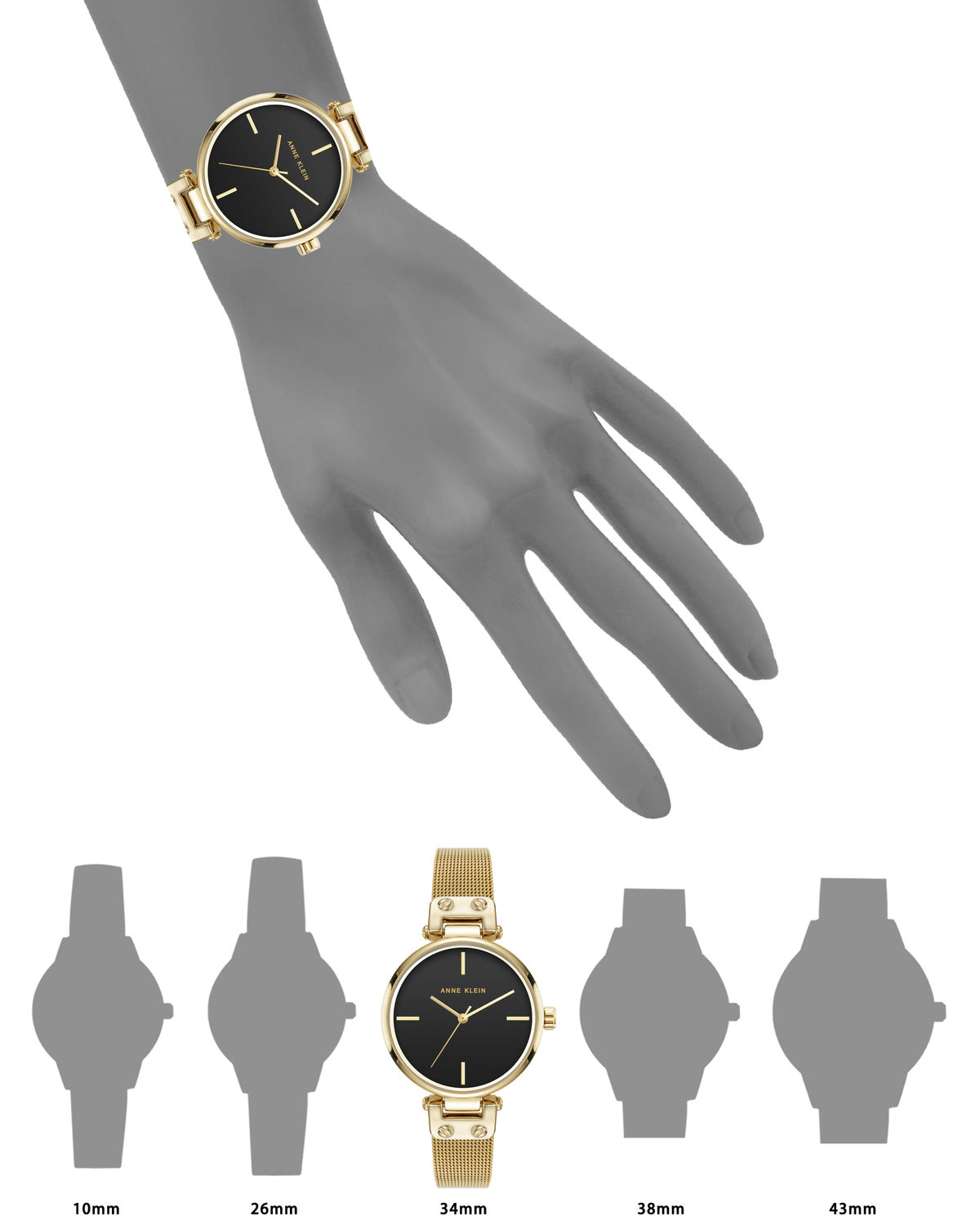 Contemporary Mesh Bracelet Watch