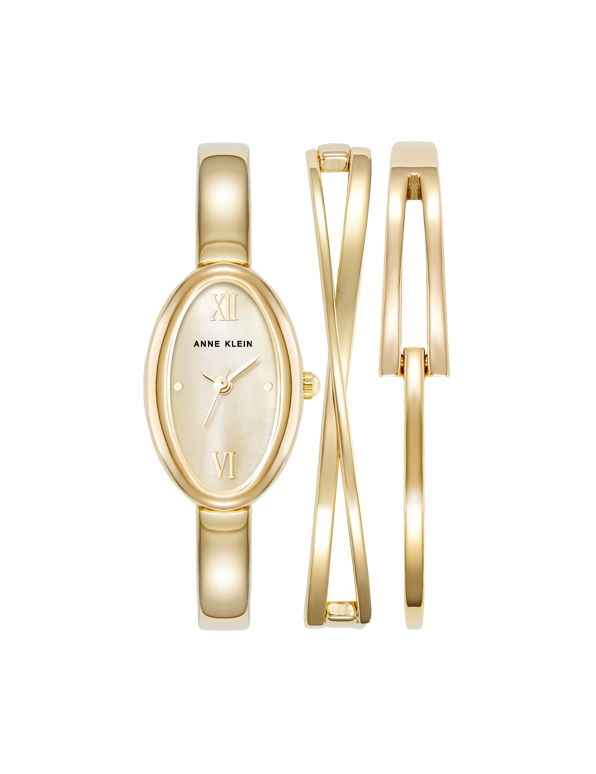 Oval Bangle Watch Set Apparel & Accessories Egluck