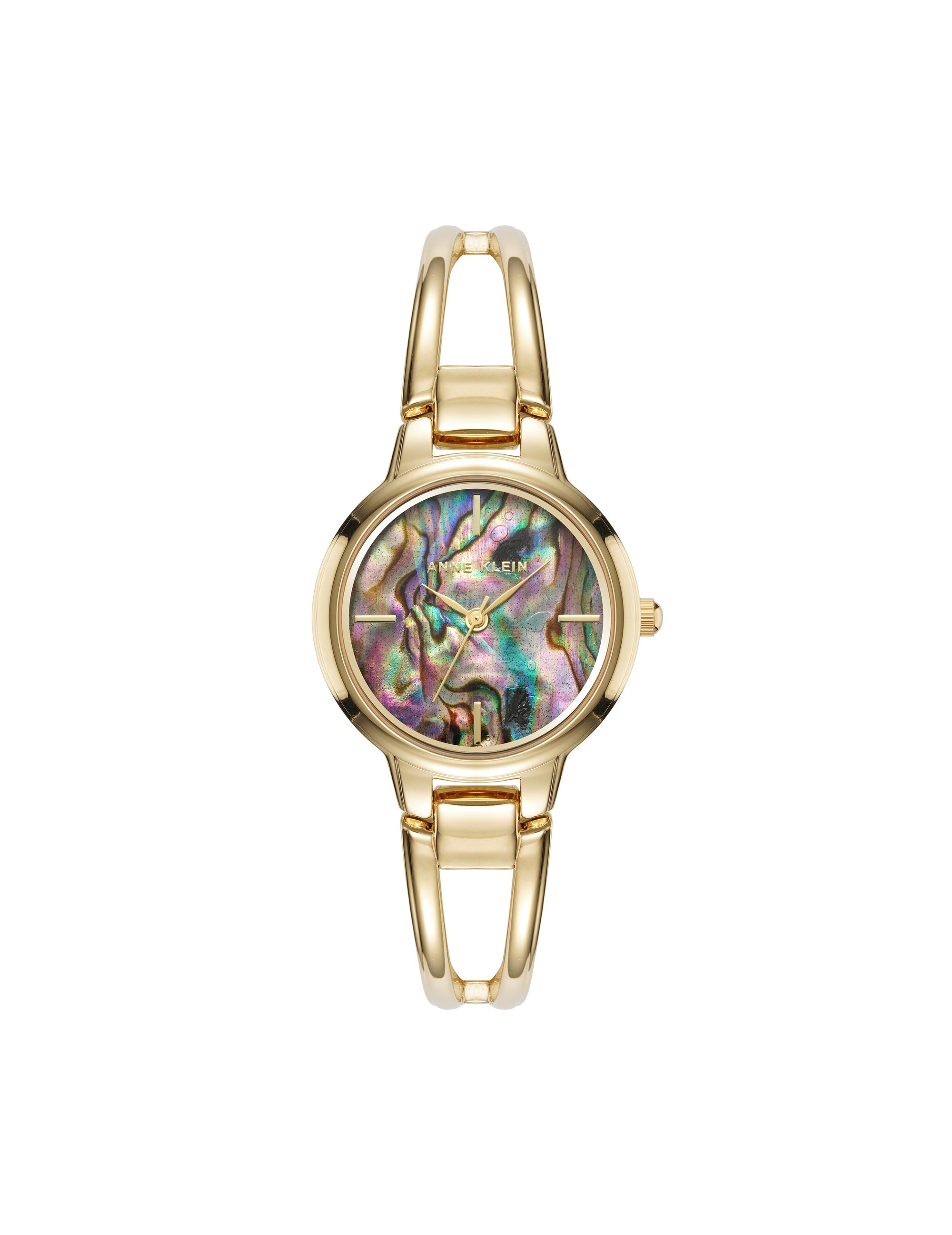 Abalone Dial Open Bangle Watch Apparel & Accessories Egluck